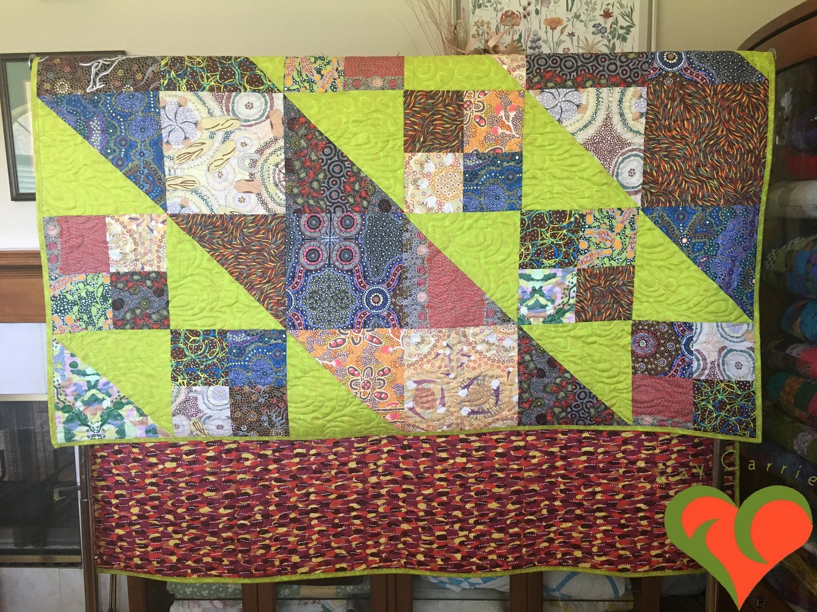 Aboriginal Fabrics WIld Rover Quilt-Comfort Quilt-Throw Quilt ...