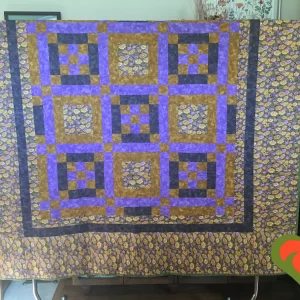 Daisies Everywhere Quilt-Comfort Quilt-Throw Quilt-Twin Bed Quilt-ModernQuilt. Handmade One of A Kind Quilt. Measures 68" x 91".