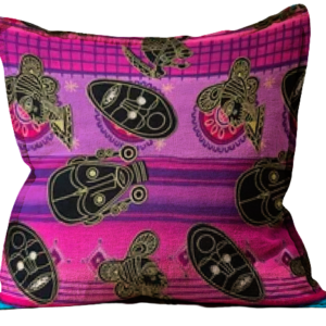 Custom Decorative 18 Inches Square Pillow Cover. African Print Fabric. Shamash & Sons Tribal Cotton Fabric.