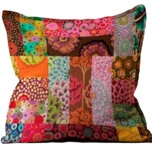 Custom Decorative 18 Inches Square Pillow Cover. Kaffe Fassett Fabrics. Green Theme. One of a Kind.