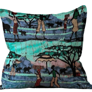 African Print & Kaffe Fassett Fabrics. Colorful Pillow Cover