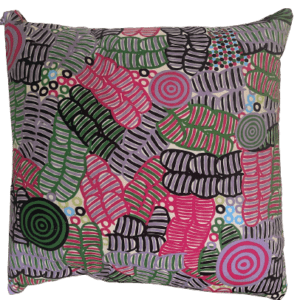 Custom Decorative 18 Inches Square Pillow Cover. Gorgeous Aboriginal Fabrics. One of a Kind.