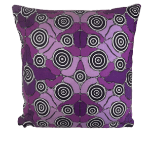 Custom Decorative 18 Inches Square Pillow Cover. Gorgeous Aboriginal and Black & White Fabrics. One of a Kind.